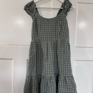 Plaid Green Dress